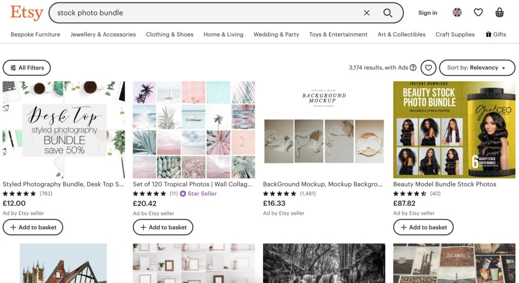 etsy stock photography for small business websites