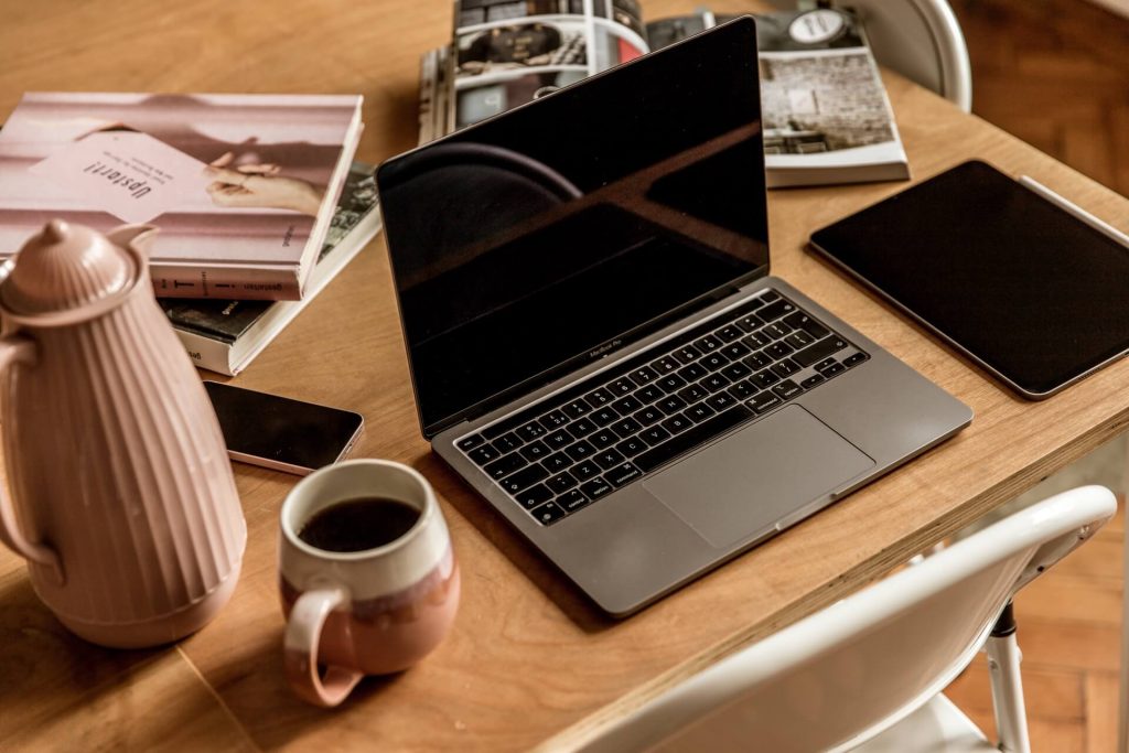 A laptop on a table as a generic About page image